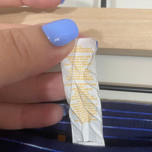 Lucy Heathered Navy Blue Full Length Legging Workout Pant Sz XS - Picture 7 of 10